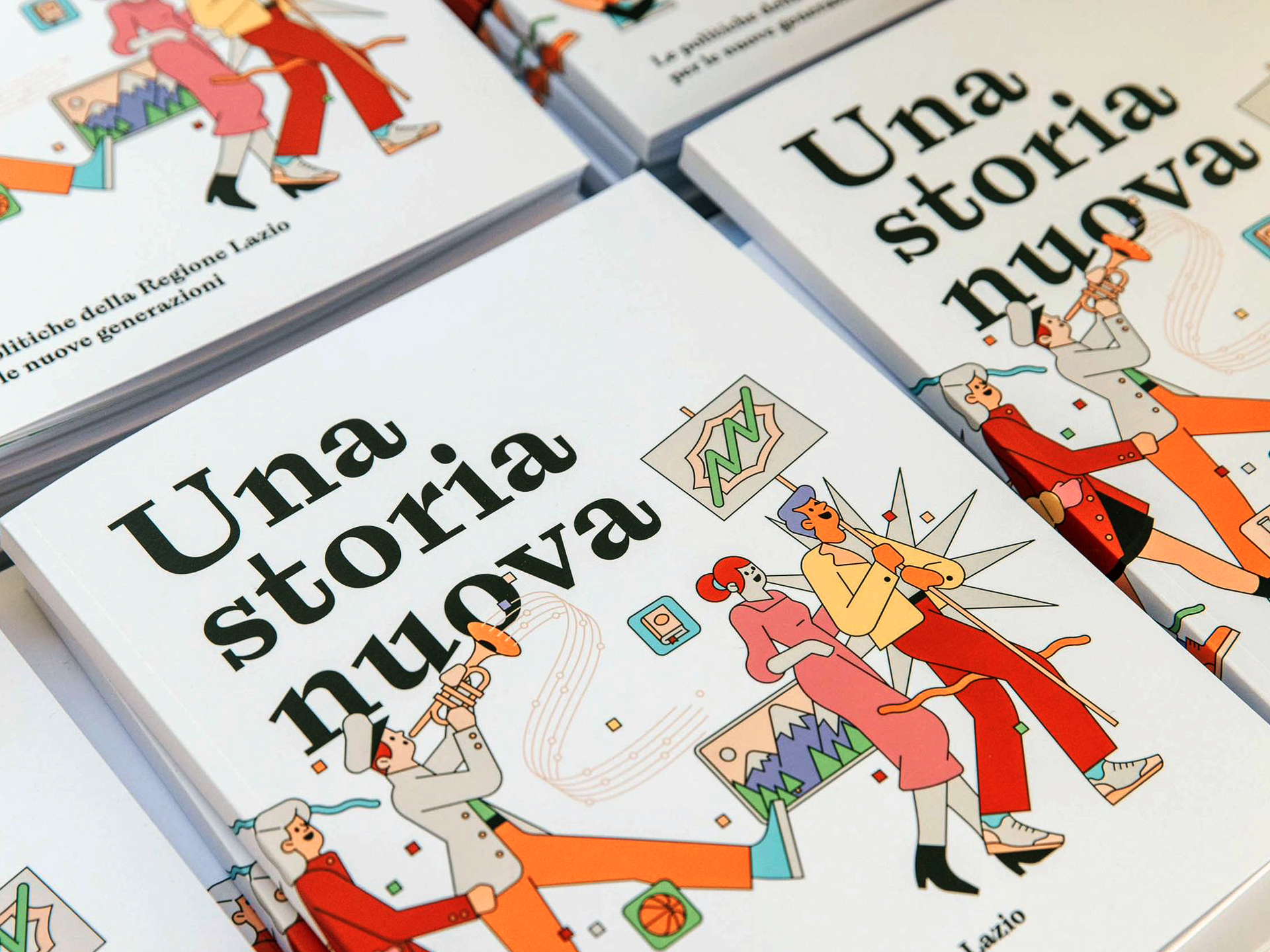 Libro Una storia nuova, Regione Lazio, Lazio Innova, Politiche giovanili, Nicola Zingaretti